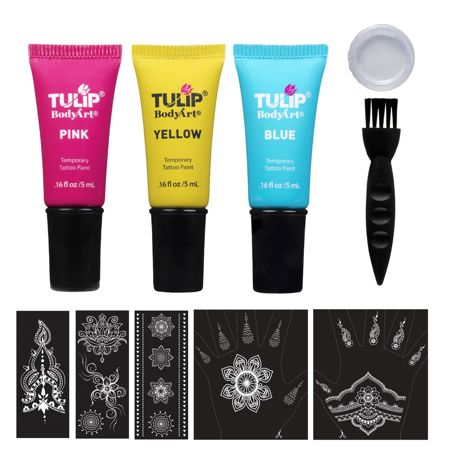 Picture of 45633 Tulip Body Art Ultimate Henna Color Vibrant Tattoo Kit