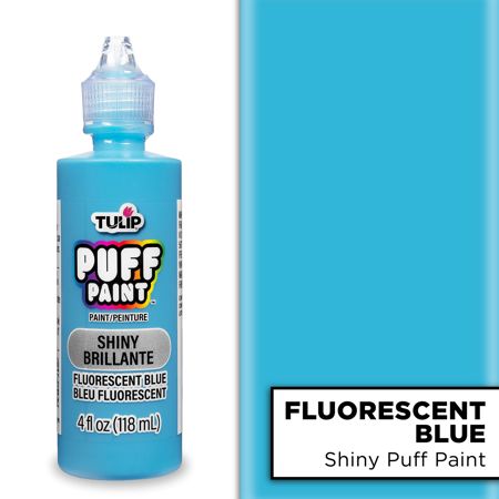 Picture of 41429 Tulip Puff Paint Shiny Fluorescent Blue 4 fl. oz.