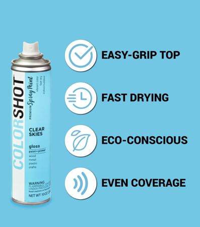 Picture of 48288 COLORSHOT Gloss Spray Paint Clear Skies (Light Blue) 10 oz.