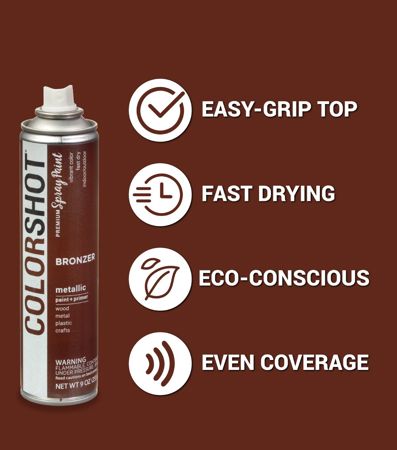 Picture of 48311 COLORSHOT Metallic Spray Paint Bronzer(Brown Metallic) 9 oz.