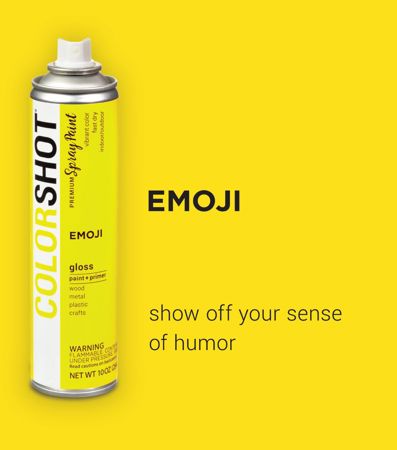 Picture of 48280 COLORSHOT Gloss Spray Paint Emoji (Yellow) 10 oz.