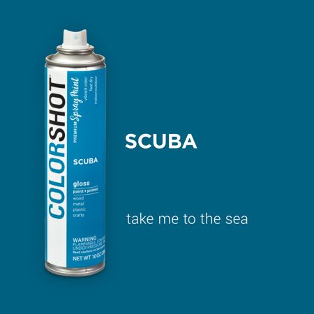 Picture of 48287 COLORSHOT Gloss Spray Paint Scuba (Marine Blue) 10 oz.