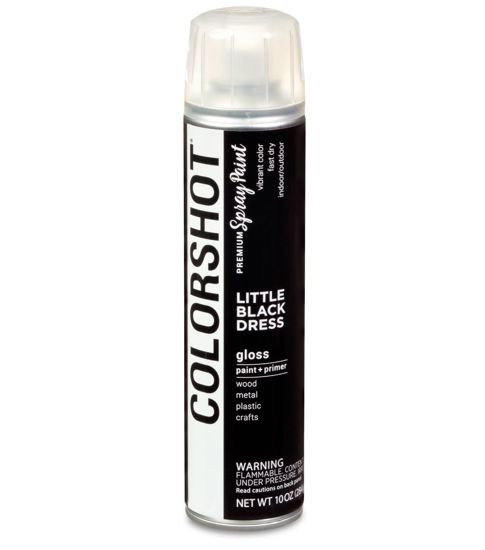 Picture of 48300 COLORSHOT Gloss Spray Paint Little Black Dress (Black) 10 oz.