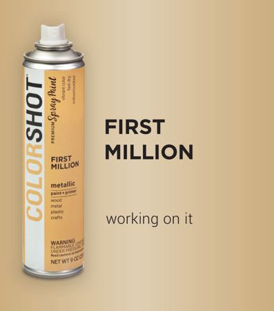 Picture of 48309 COLORSHOT Metallic Spray Paint First Million (Gold) 9 oz.