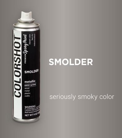 Picture of 48316 COLORSHOT Metallic Spray Paint Smolder (Black Metallic) 9 oz.