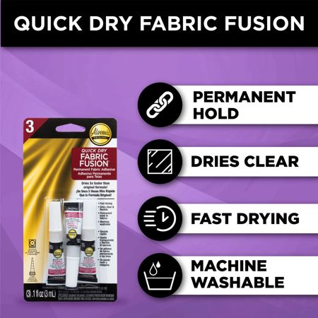 Picture of 40668 Aleene's Quick Dry Fabric Fusion .1 fl. oz. 3 Pack