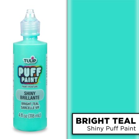 Picture of 30716 Tulip Puff Paint Shiny Bright Teal 4 fl. oz.