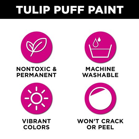 Picture of 29019 Tulip Dimensional Fabric Paint Glow Pink 4 fl. oz.