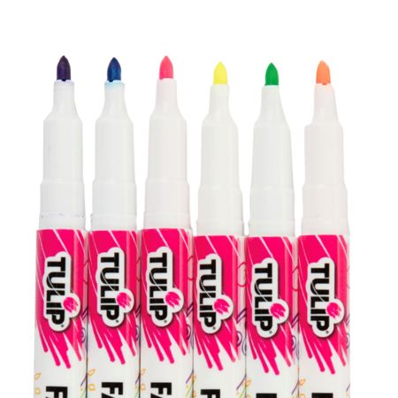 Picture of 28975 Tulip Fine-Tip  Fabric Markers Neon 6 Pack