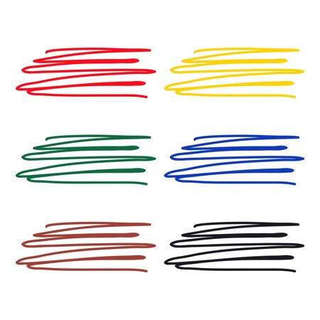 Picture of 28974 Tulip Fine-Tip Primary Fabric Markers 6 Pack