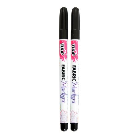 Picture of 32035 Tulip Fine-Tip Fabric Markers Black 2 Pack