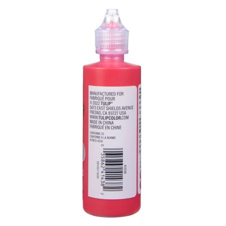 Picture of 41438 Tulip Dimensional Fabric Paint Slick True Red 4 fl. oz.