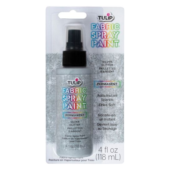 Picture of 26571 Fabric Spray Paint Silver Glitter 4 fl oz