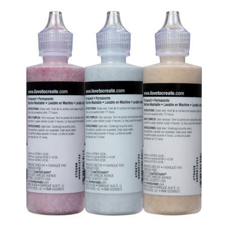 Picture of 42186 Tulip Dimensional Fabric Paint Glitter Festive 4 fl. oz. 3 Pack