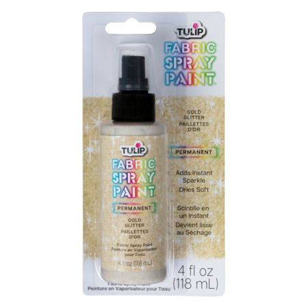 Picture of 26570 Tulip Fabric Spray Paint Glistening Gold Glitter 4 fl. oz.