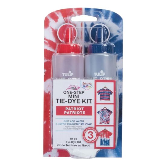 Tulip® One-Step Tie Dye Mini Kit Patriot front of the package 