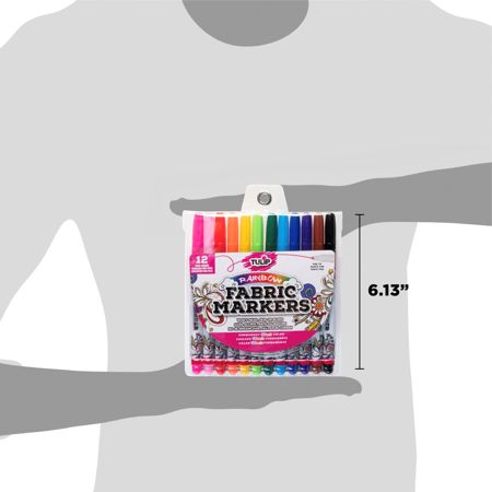 Picture of 26662 Tulip Fine-Tip Fabric Markers Rainbow 12 Pack