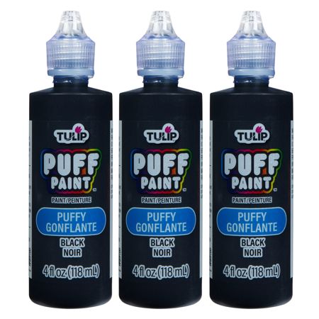 Picture of 37562 Tulip Puff Paint Slick Black 4 fl. oz. 3 Pack