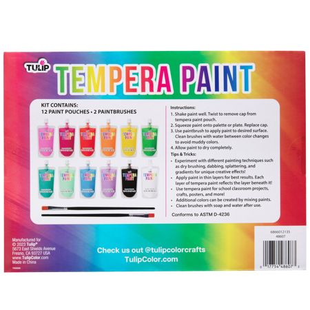 Picture of 48607 TULIP TEMPERA PAINT 12PK KIT