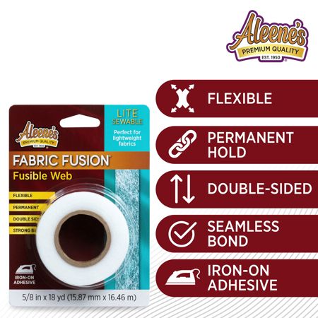 Picture of 49053 Aleene’s Fabric Fusion Lite Fusible Web (White) 5/8 in x 18 yd