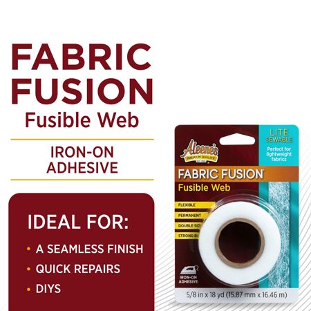 Picture of 49053 Aleene’s Fabric Fusion Lite Fusible Web (White) 5/8 in x 18 yd