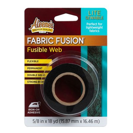 Picture of 49054 Aleene’s Fabric Fusion Lite Fusible Web (Black) 5/8 in x 18 yd