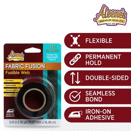 Picture of 49054 Aleene’s Fabric Fusion Lite Fusible Web (Black) 5/8 in x 18 yd