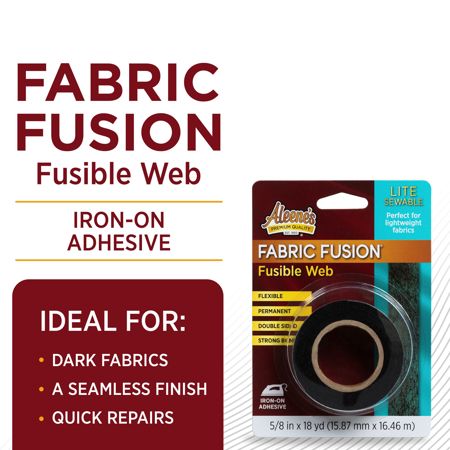 Picture of 49054 Aleene’s Fabric Fusion Lite Fusible Web (Black) 5/8 in x 18 yd