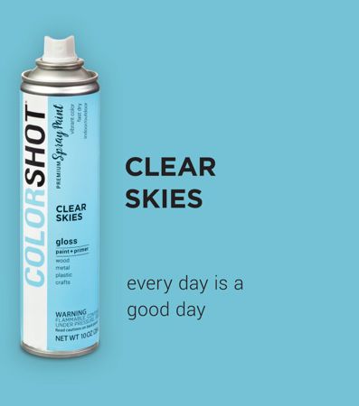 Picture of 48288 COLORSHOT Gloss Spray Paint Clear Skies (Light Blue) 10 oz.