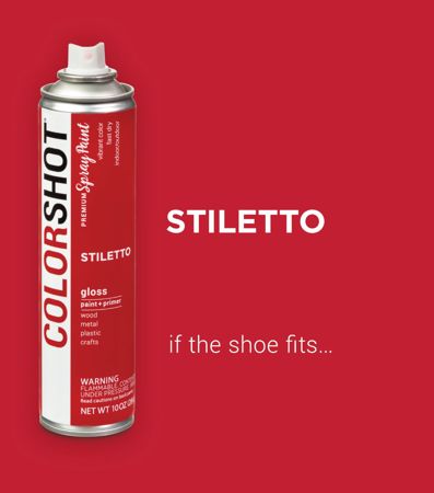 Picture of 48277 COLORSHOT Gloss Spray Paint Stiletto (Red) 10 oz.