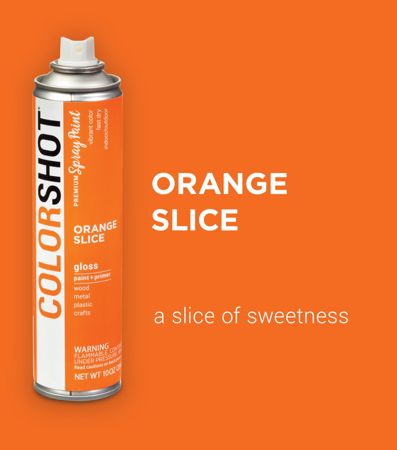 Picture of 48278 COLORSHOT Gloss Spray Paint Orange Slice (Orange) 10 oz.