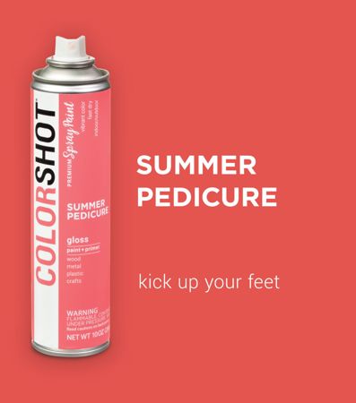 Picture of 48279 COLORSHOT Gloss Spray Paint Summer Pedicure (Coral) 10 oz.