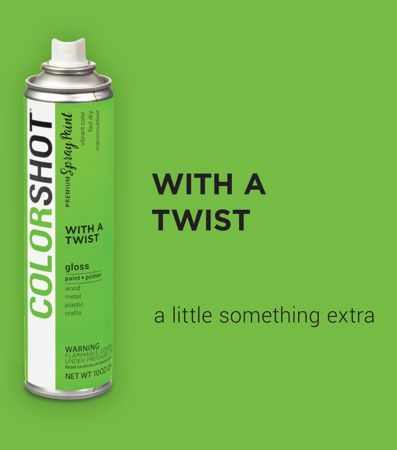 Picture of 48281 COLORSHOT Gloss Spray Paint With a Twist (Lime) 10 oz.