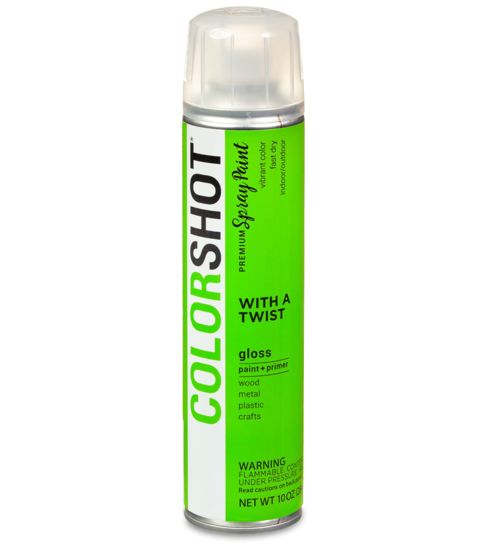 Picture of 48281 COLORSHOT Gloss Spray Paint With a Twist (Lime) 10 oz.