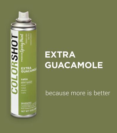 Picture of 48284 COLORSHOT Satin Spray Paint Extra Guacamole (Olive) 10 oz.