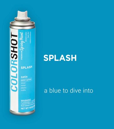 Picture of 48289 COLORSHOT Satin Spray Paint Splash (Medium Blue) 10 oz.