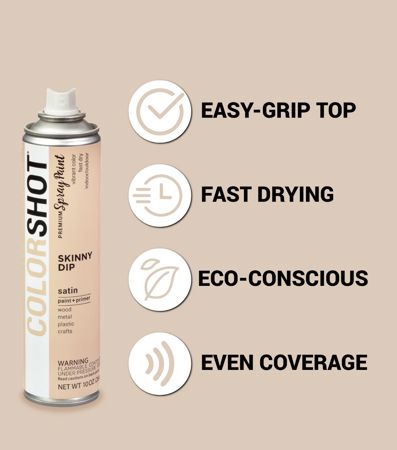 Picture of 48294 COLORSHOT Satin Spray Paint Skinny Dip (Beige) 10 oz.