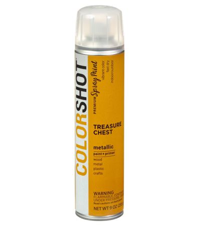 Picture of 48310 COLORSHOT Metallic Spray Paint Treasure Chest (Dark Gold) 9 oz.