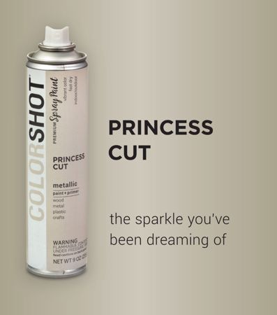 Picture of 48313 COLORSHOT Metallic Spray Paint Princess Cut (Nickel Metallic) 9 oz.