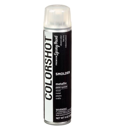 Picture of 48316 COLORSHOT Metallic Spray Paint Smolder (Black Metallic) 9 oz.