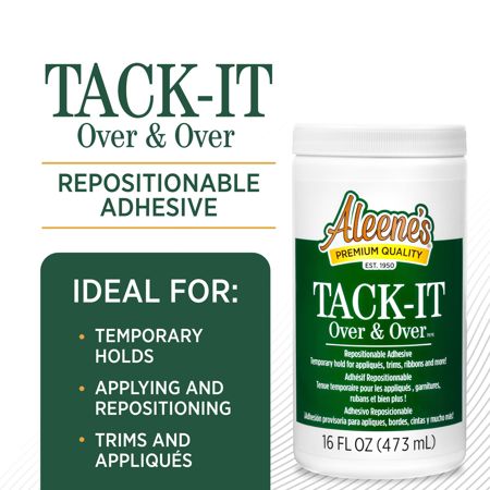 Picture of 47178 Aleene's Tack-It Over & Over Repositionable Adhesive 16 fl. oz. Jar