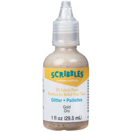 Picture of 54302 3D Fabric Paint Glittering Gold 1 oz.