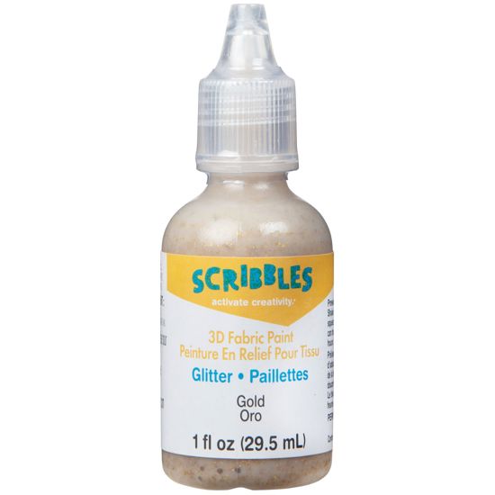 Picture of 54302 3D Fabric Paint Glittering Gold 1 oz.