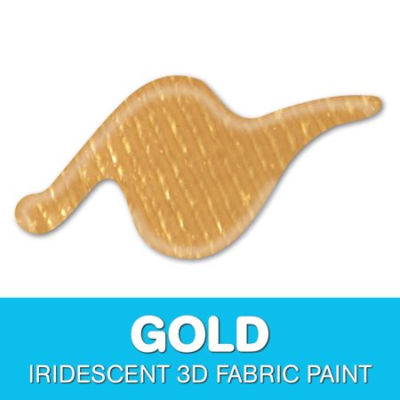 Picture of 54224 3D Fabric Paint Gold 1 oz.