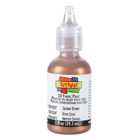 Picture of 54222 3D Fabric Paint Golden Brown 1 oz.