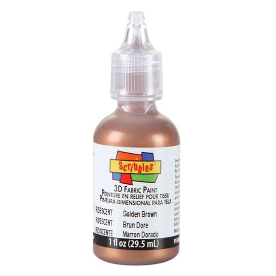 Picture of 54222 3D Fabric Paint Golden Brown 1 oz.