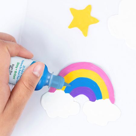 Picture of 54126 3D Fabric Paint Bright Blue 1 oz.