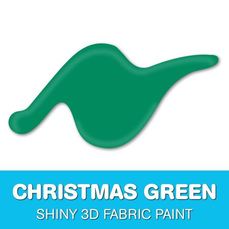 Picture of 54133 3D Fabric Paint Christmas Green 1 oz.