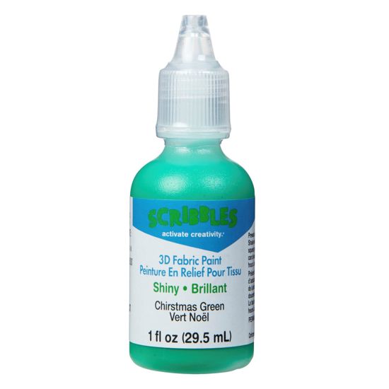 Picture of 54133 3D Fabric Paint Christmas Green 1 oz.