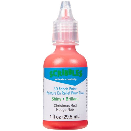 Picture of 11312 3D Fabric Paint Christmas Red 1 oz.